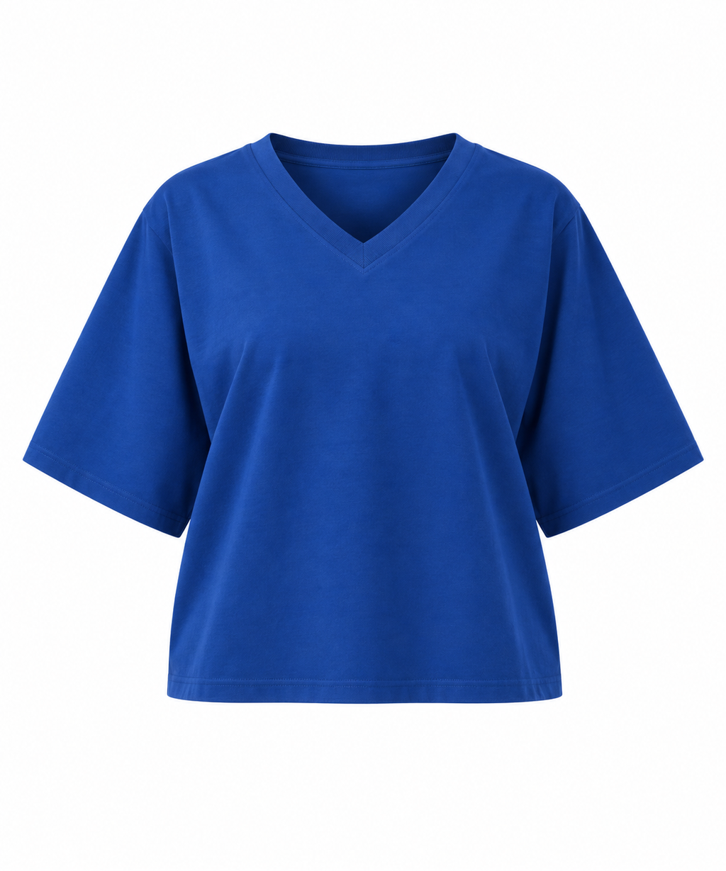 Boxy V-Neck Top