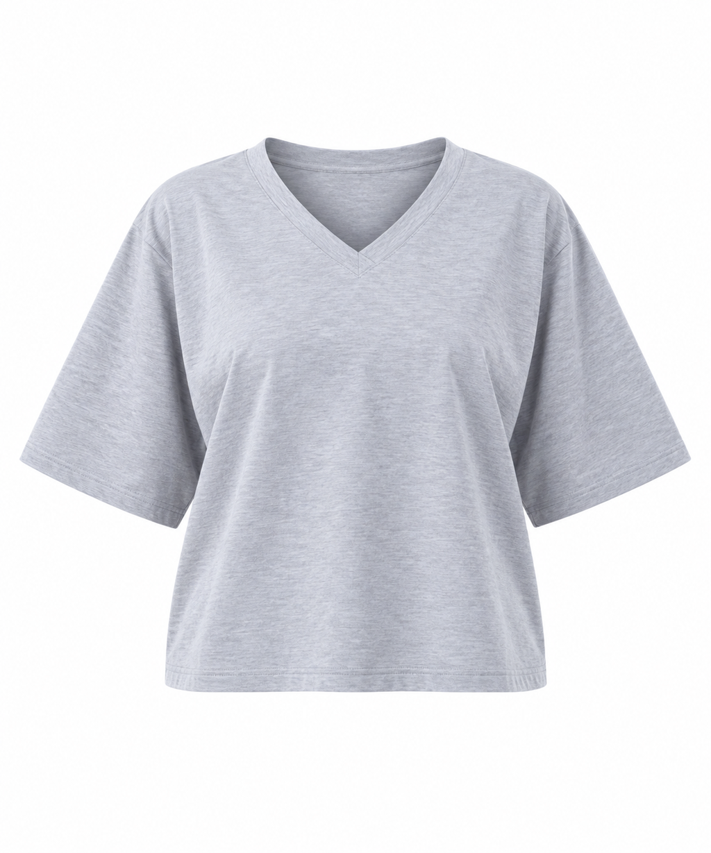 Boxy V-Neck Top