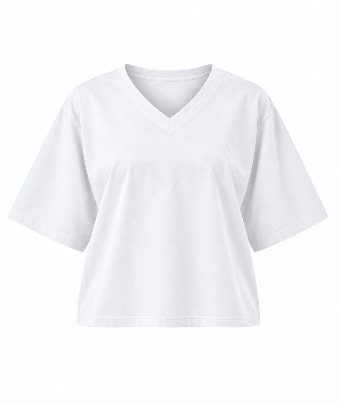 Boxy V-Neck Top