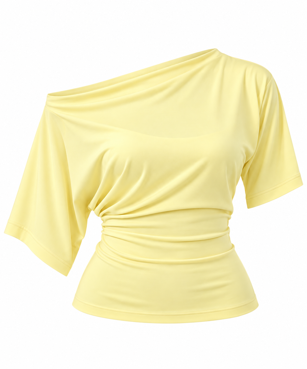 Draped Off shoulder Top
