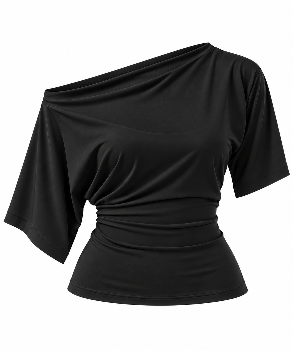 Draped Off shoulder Top