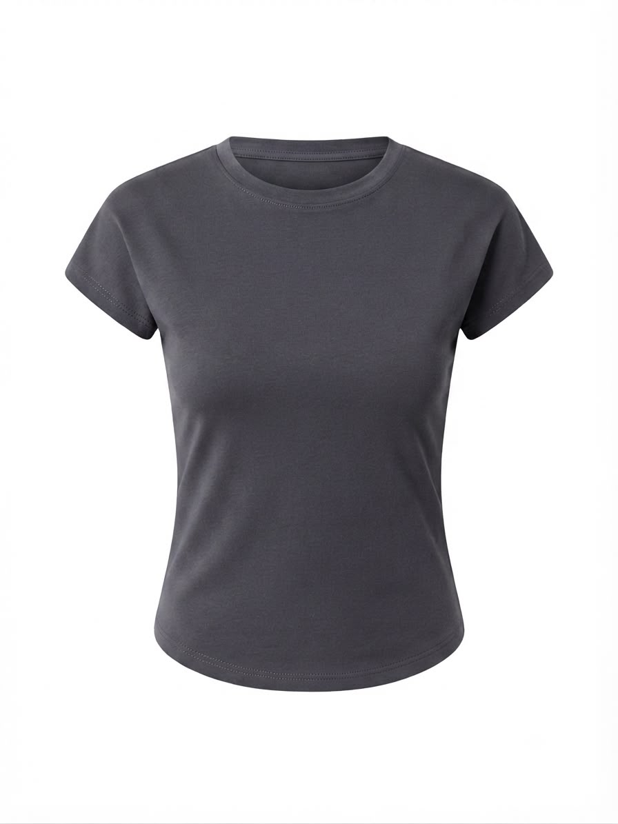 Charcoal Baby Tee