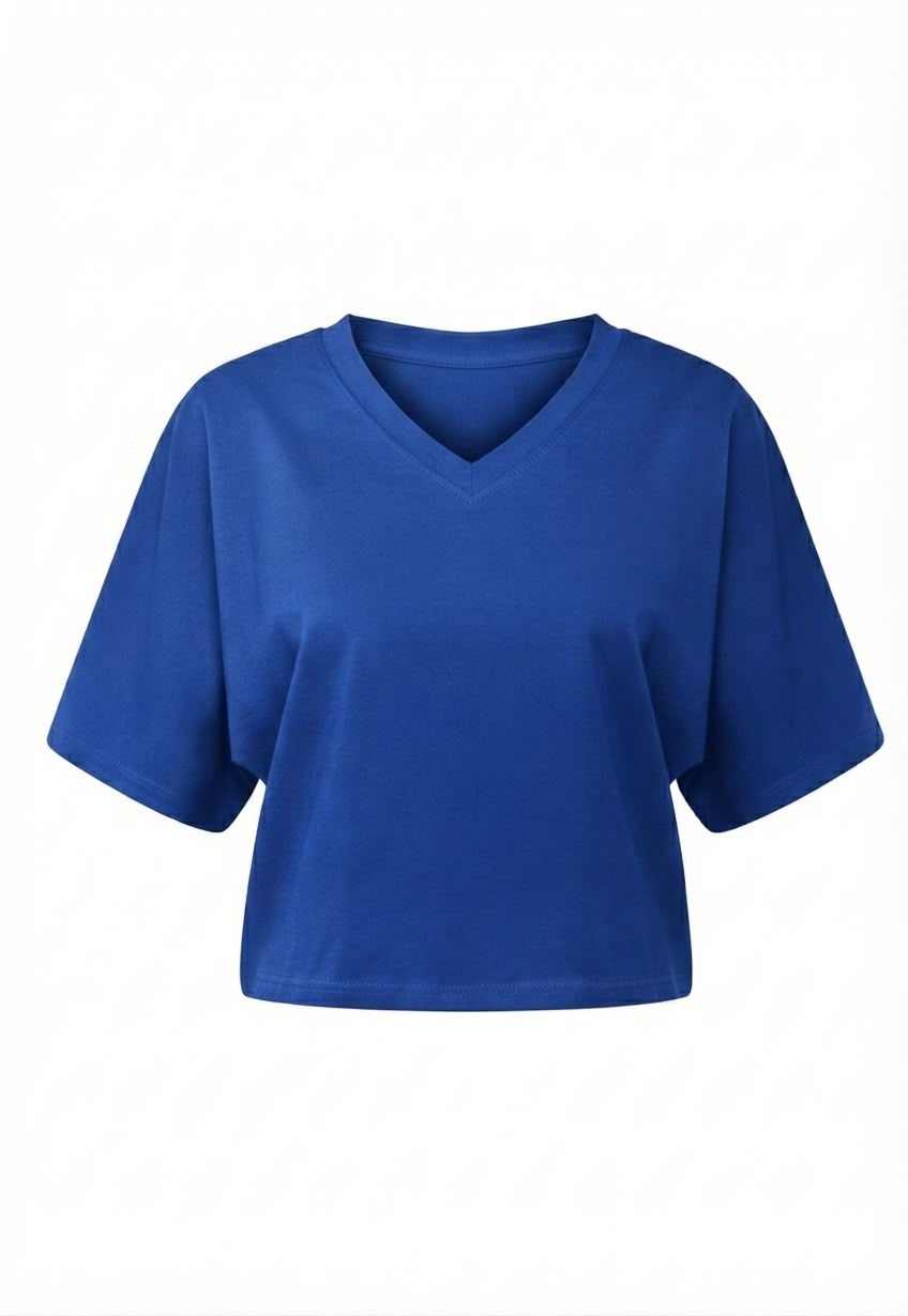 Boxy V-Neck Top