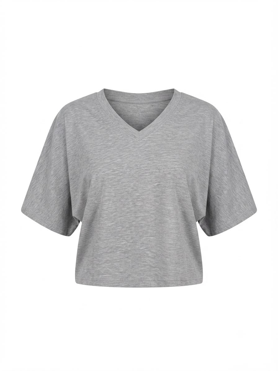 Boxy V-Neck Top