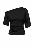 Draped Off shoulder Top