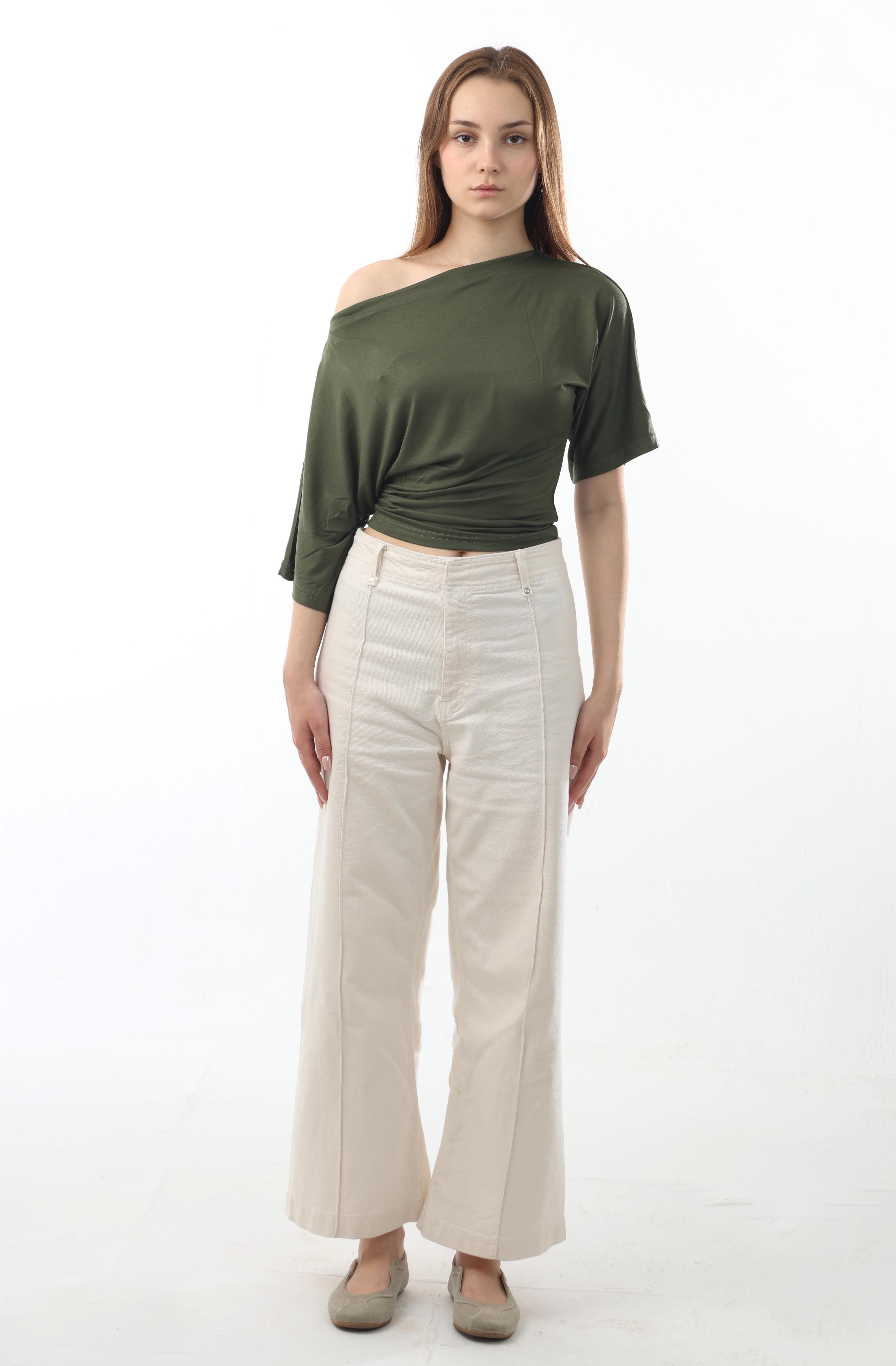 Draped Off shoulder Top