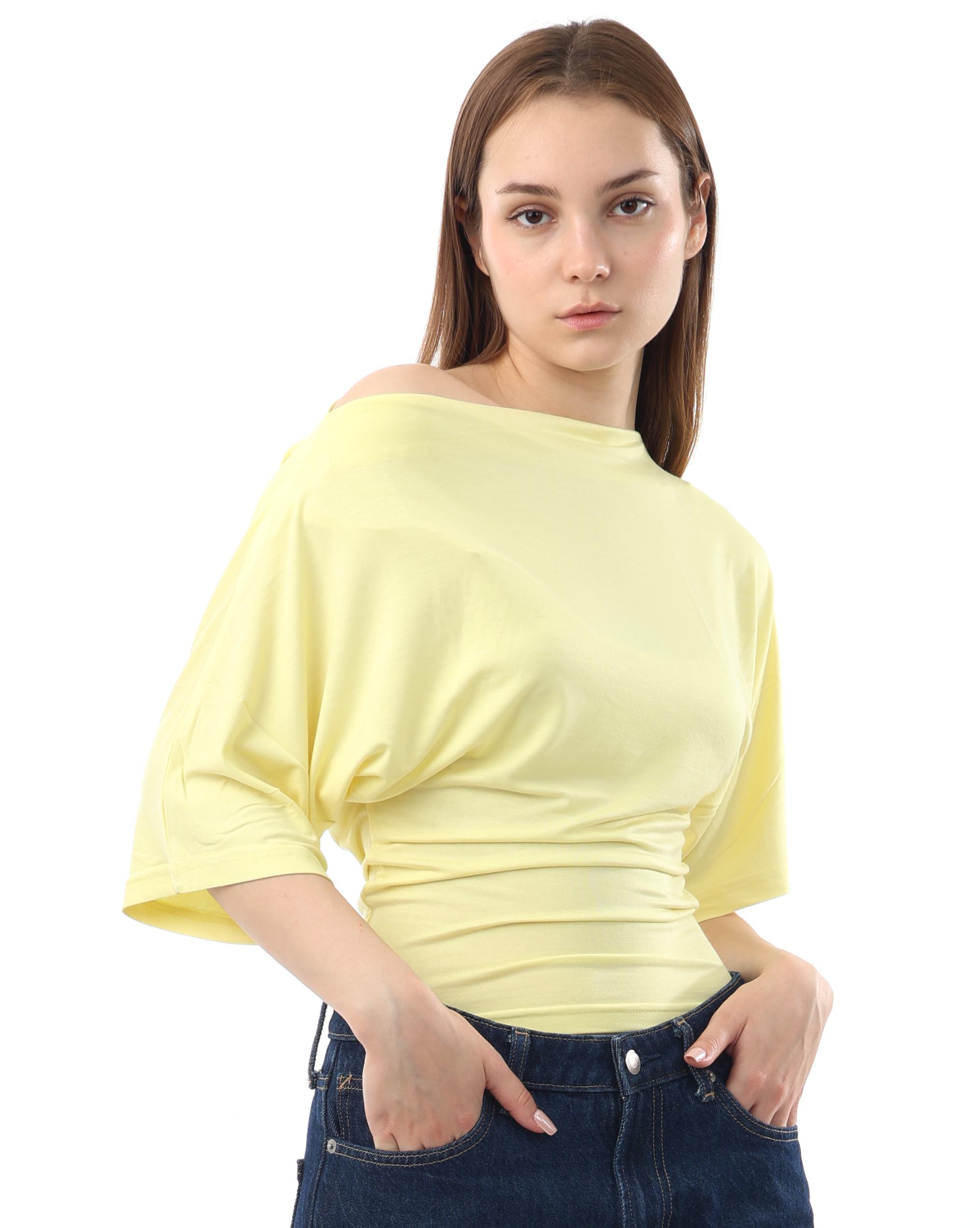 Draped Off shoulder Top