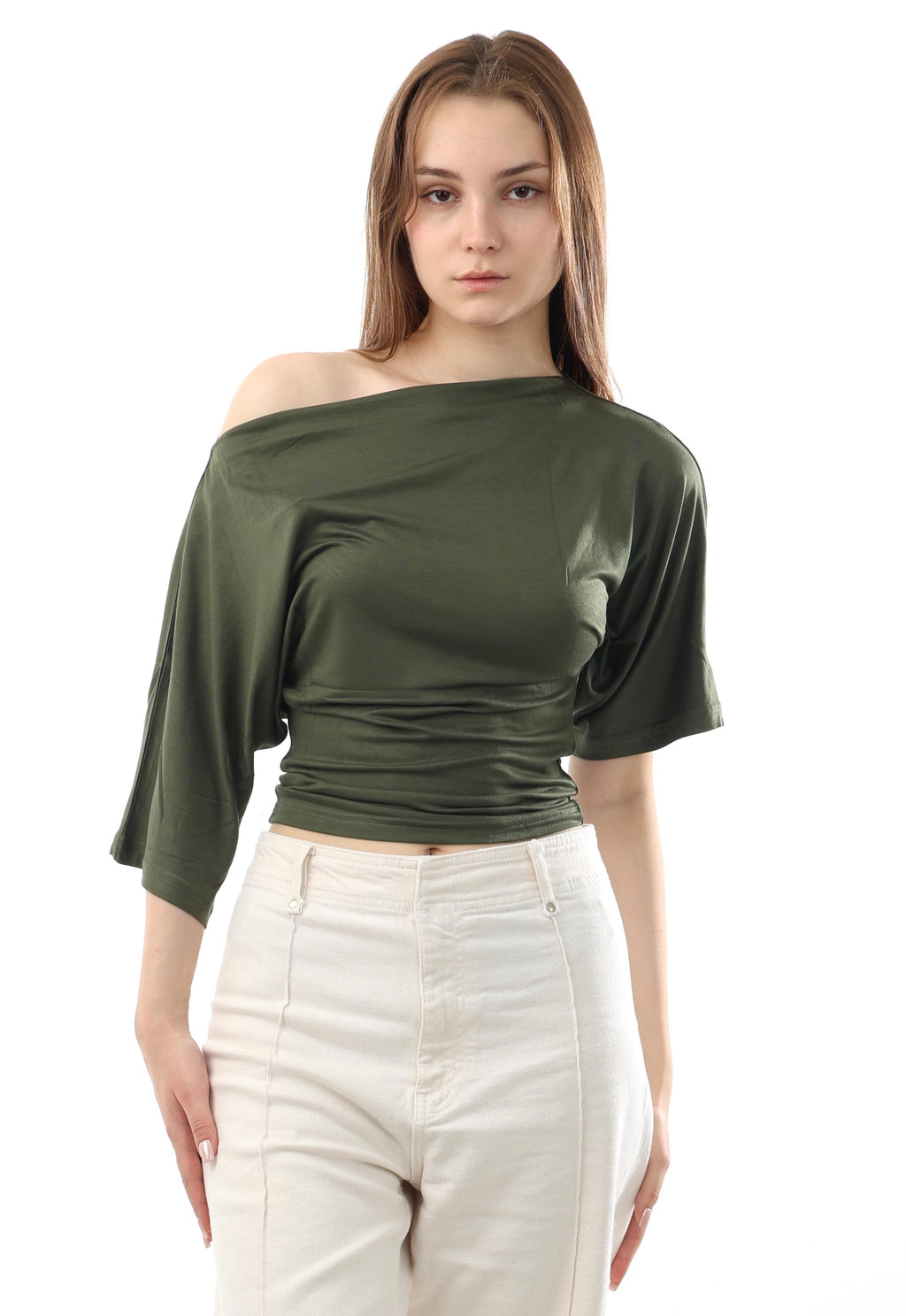 Draped Off shoulder Top