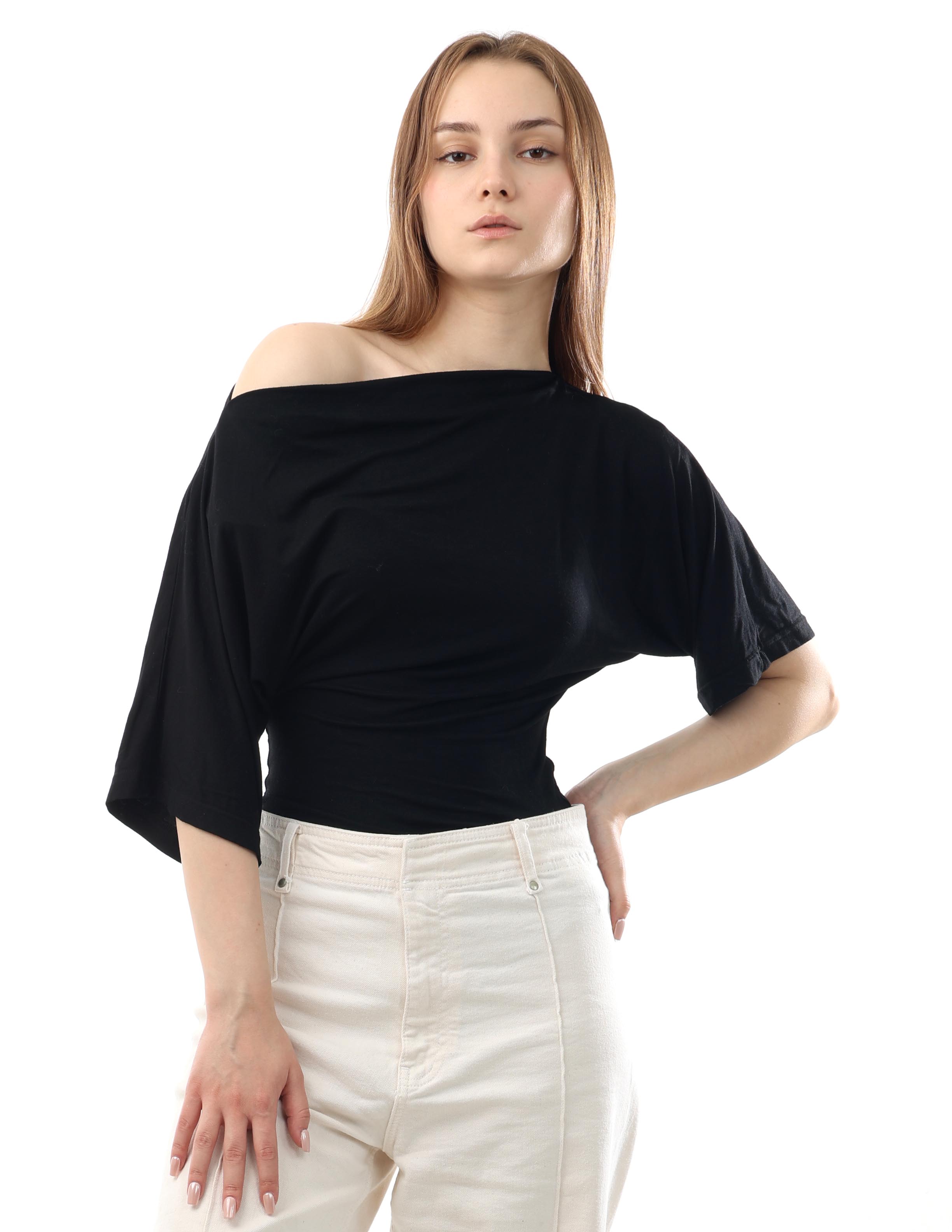 Draped Off shoulder Top