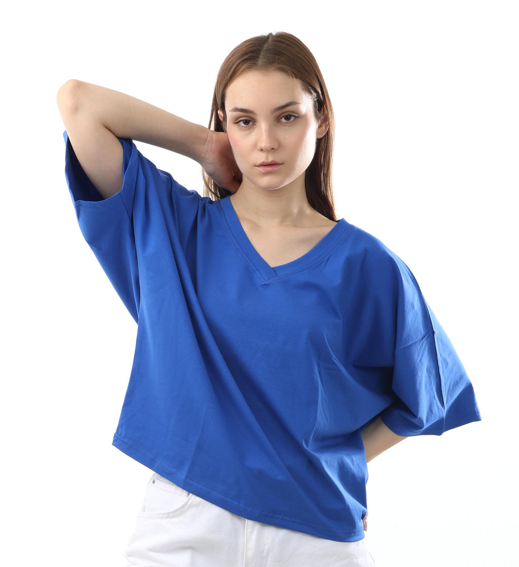 Boxy V-Neck Top