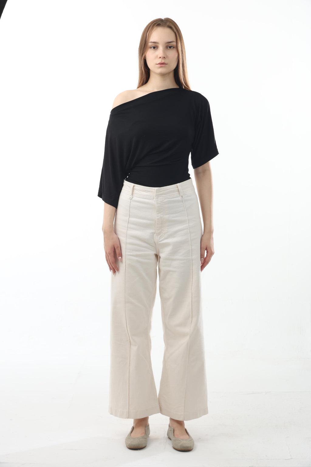 Draped Off shoulder Top