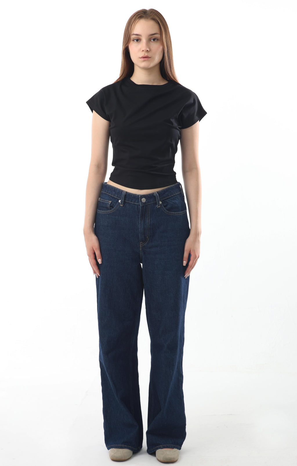Charcoal Baby Tee
