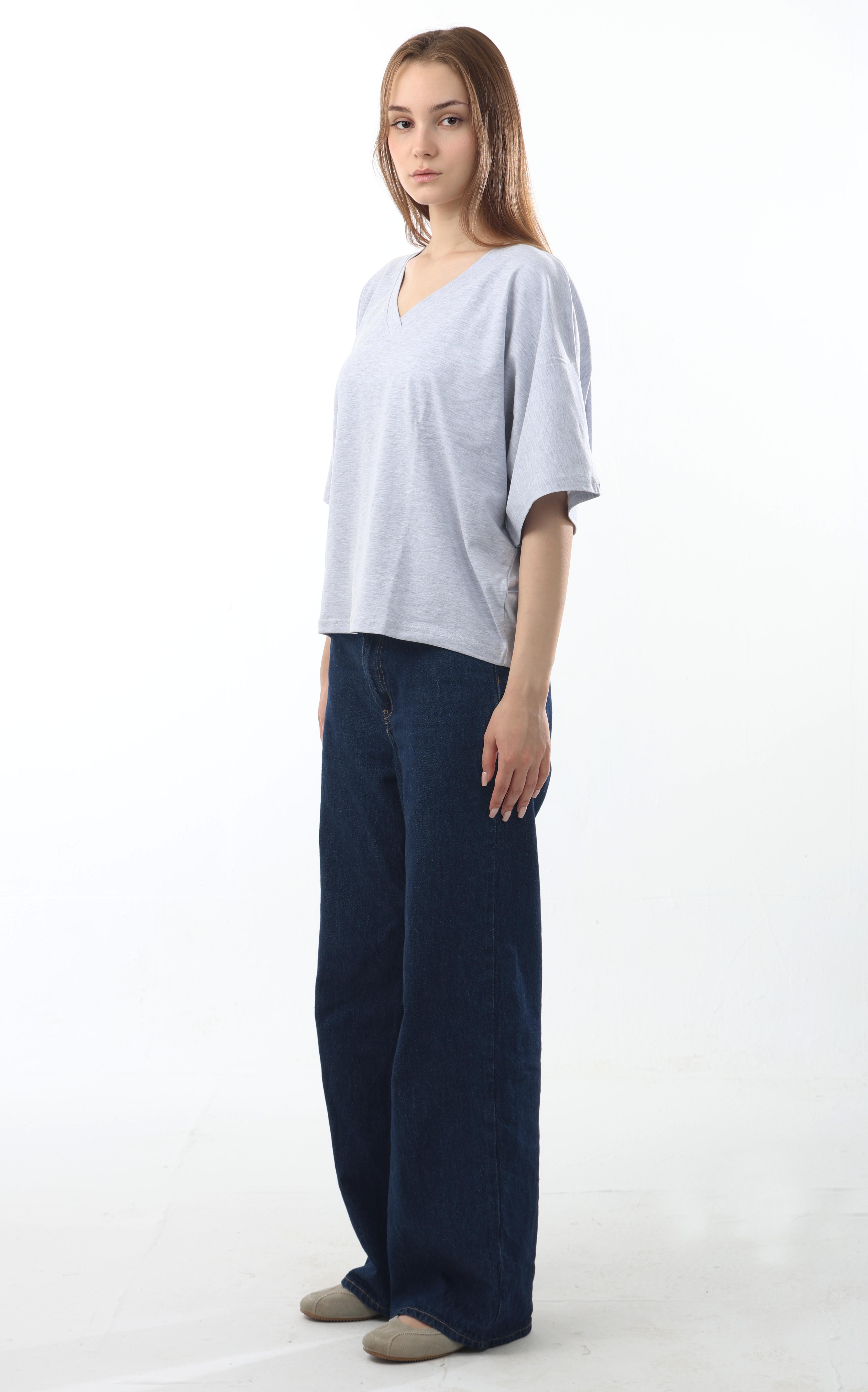 Boxy V-Neck Top
