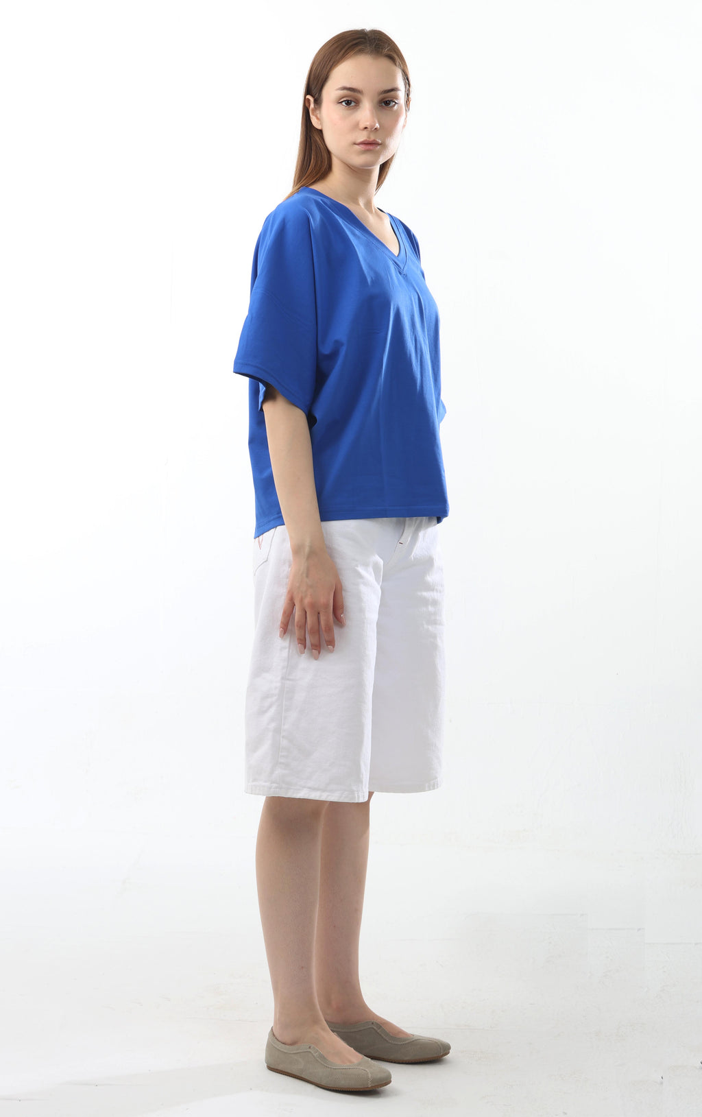 Boxy V-Neck Top