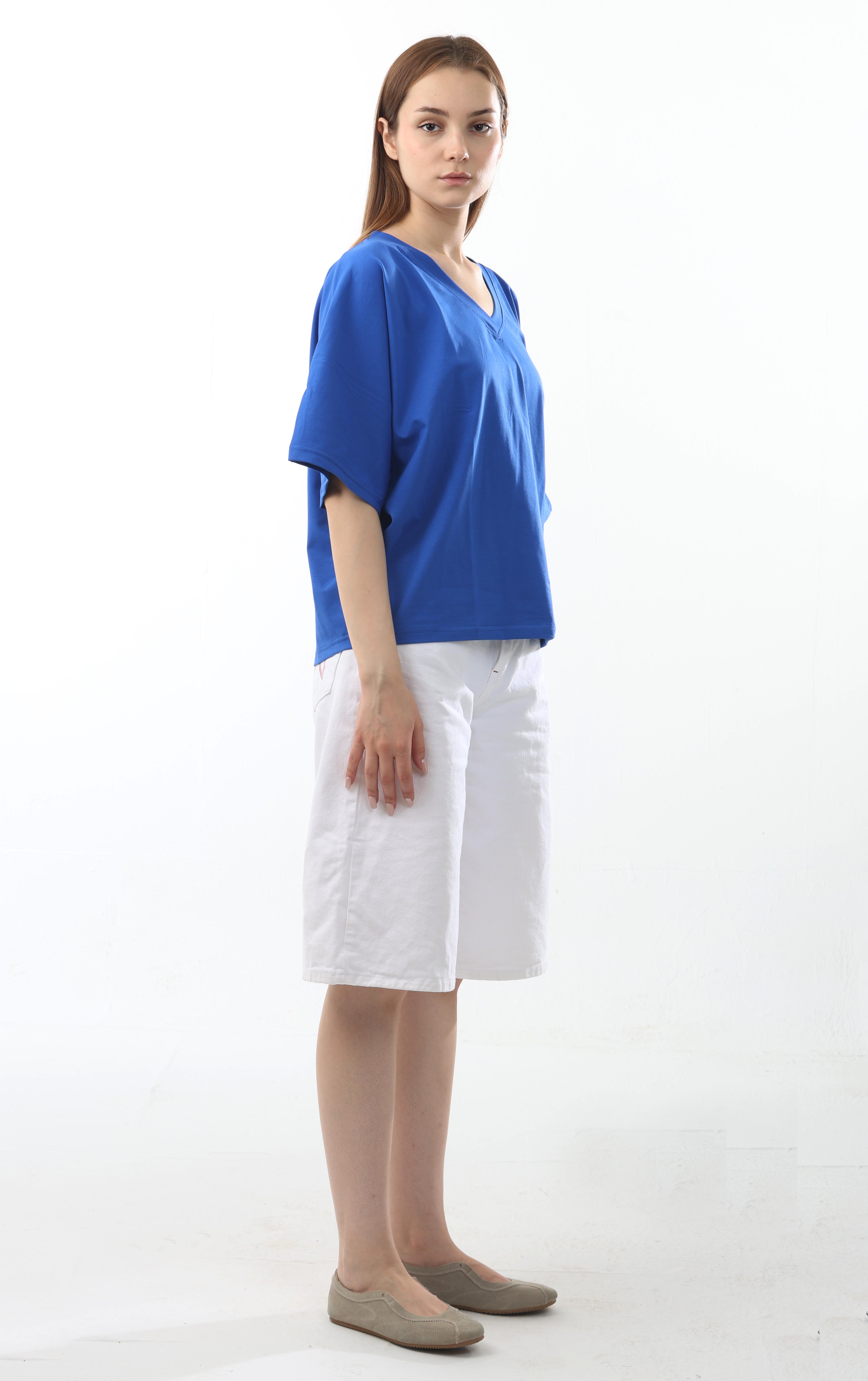 Boxy V-Neck Top